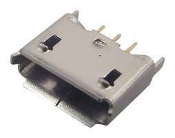 GCT USB3105-30-A USB Connector, Micro USB Type AB, USB 2.0, Receptacle, 5 Ways, Through Hole Mount, Vertical