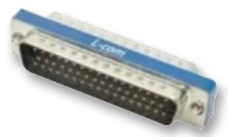 L-COM DGB50M D Sub Connector Adapter, Standard D Sub, Plug, 50 Ways, Standard D Sub, Plug, 50 Ways