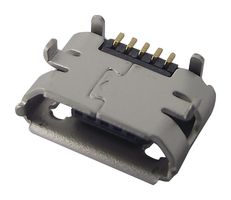 MOLEX 105017-1001 连接器, USB, 微型USB B, USB 2.0, 插座, 5 路, 表面安装, 直角型