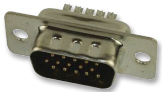 MULTICOMP SPC15388. D Sub Connector, High Density, Plug, 15 Contacts, DE, Solder Cup