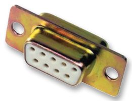 MULTICOMP SPC15453. D-Sub 连接器, DB9, 标准, 插座, Solder Pot Contact D Sub系列, 9 触点, DE, 焊接杯