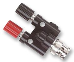 MULTICOMP SPC20527. Connector Adapter, BNC Coaxial, 1 Ways, Plug, Binding Post, 2 Ways