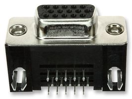 AMP - TE CONNECTIVITY 2311763-2 D-Sub 连接器, HD15, 高密度, 插座, AMPLIMITE, 15 触点, DE, 焊接