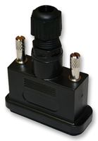 NORCOMP 967-025-010R011 连接器后壳, D Sub, IP67, ARMOR 967 Series, DB, 180°, ABS(丙烯腈 - 丁二烯 - 苯乙烯)主体
