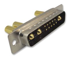 NORCOMP 680S13W3103L401 连接器, 组合式D-SUB, 40A, Seal-D 680S Series, DB-13W3, 插头, 13 触点, 10信号, 3电源, 焊接杯