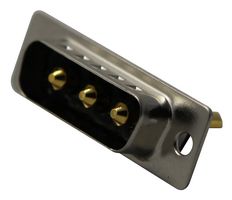 NORCOMP 680S3W3103L201 连接器, 组合式D-SUB, 20A, Seal-D 680S Series, DA-3W3, 插头, 3 触点, 3电源, 焊接杯