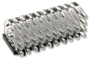 MENTOR 1279.1002 光管, 平躺式, 29.38 mm, 8 光管, 圆形, 面板, 透明