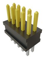 SAMTEC FTSH-105-01-L-D 引脚针座, 板至板, 线至板, 1.27 mm, 2 排, 10 触点, 通孔安装, FTSH