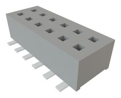 SAMTEC CLP-106-02-L-D PCB插座, 板至板, 1.27 mm, 2 排, 12 触点, 表面安装