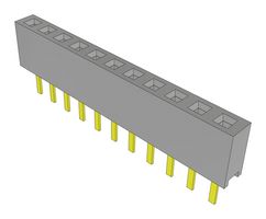 SAMTEC MMS-111-01-L-SV PCB插座, 板至板, 线至板, 2 mm, 1 排, 11 触点, 通孔安装