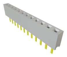 SAMTEC MMS-112-01-L-SV PCB插座, 板至板, 线至板, 2 mm, 1 排, 12 触点, 通孔安装