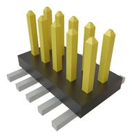 SAMTEC FTS-105-01-F-DV 引脚针座, 线至板, 1.27 mm, 2 排, 10 触点, 表面安装 , FTS