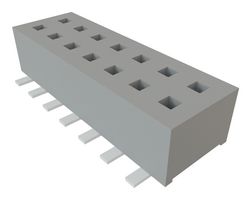 SAMTEC CLP-107-02-F-D PCB插座, 板至板, 1.27 mm, 2 排, 14 触点, 表面安装
