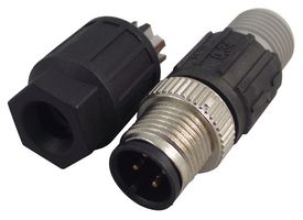 PHOENIX CONTACT 1641691 传感器连接器, M12, 公, 4路, IDC / IDT插头, 直形线缆安装
