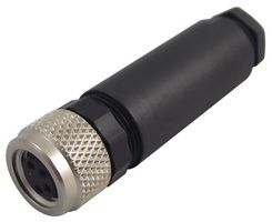 PHOENIX CONTACT 1506891 传感器连接器, M8, 母, 4路, 螺丝插座, 直形线缆安装