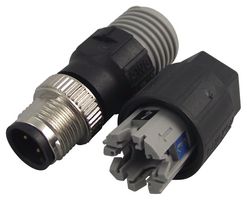 PHOENIX CONTACT 1641785 传感器连接器, M12, 公, 4路, IDC / IDT插头, 直形线缆安装
