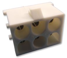 AMP - TE CONNECTIVITY 643424-1 Pin Header, Wire-to-Board, 6.35 mm, 2 Rows, 6 Contacts, Through Hole Straight