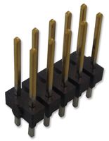 AMP - TE CONNECTIVITY 5-146253-5 Pin Header, Board-to-Board, 2.54 mm, 2 Rows, 10 Contacts, Through Hole Straight, AMPMODU Mod II