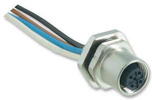 HARTING 21 03 311 2400 Sensor Cable, HARAX, M12 Receptacle, Free End, 4 Positions, 500 mm, 19.6 "