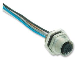 HARTING 21 03 311 2501 Sensor Cable, HARAX, M12 Receptacle, Free End, 5 Positions, 500 mm, 19.6 "