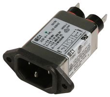 TE CONNECTIVITY - CORCOM 6EC1 滤波IEC电源入口模块, IEC C14, 通用, 6 A, 250 VAC