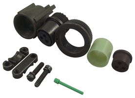 AMPHENOL INDUSTRIAL MS3106F14S-7S.. 圆形连接器, MIL-DTL-5015 系列, MS3106 Series, 直型插头, 3 触点, 焊接插座, 螺纹