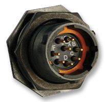SOURIAU-SUNBANK / EATON UTS712E8P 圆形连接器, Standard Circular Connector, Trim Trio UTS系列, 锁紧螺母插座, 8 触点, 焊接引脚, 卡口