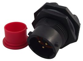 SOURIAU-SUNBANK / EATON UTS712E3P Circular Connector, Standard Circular Connector, Souriau Trim Trio UTS Series, Jam Nut Receptacle