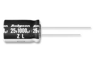 RUBYCON 100ZL47MEFC10X12.5 铝电解电容, 微型, 47 µF, 100 V, ± 20%, 径向引线, 4000 小时 @ 105°C, 极性
