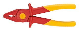 KNIPEX 98 62 01 Pliers, 180mm Length, Long Plastic Flat Nose, Soft Plastic Zone For Better Grip