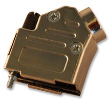 MULTICOMP PRO MC-DVPMK9-K 连接器后壳, D Sub, 金属化, DVPMK, DE, 45°, ABS(丙烯腈 - 丁二烯 - 苯乙烯)主体
