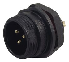 CLIFF ELECTRONIC COMPONENTS FM686803 圆形连接器, 密封圆形连接器, Cliffcon 68系列, 面板安装插头, 3 触点, 焊接引脚, 螺纹