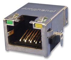 AMPHENOL COMMUNICATIONS SOLUTIONS RJE73-188-00441 Modular Connector, RJ45 Jack, 1 x 1 (Port), 8P8C, Through Hole Mount