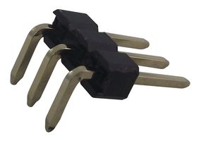 WURTH ELEKTRONIK 61300311021 引脚针座, 直角, 板至板, 2.54 mm, 1 排, 3 触点, 通孔直角, WR-PHD
