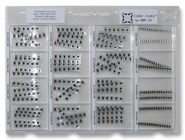 NOVA SMR-123 Resistor Kit, 0.001 ohm to 0.075 ohm, 1 W to 3 W, 480-Pcs of 16 Values, COMP-CARD Series