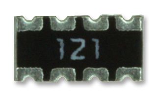 YAGEO TC164-JR-0710KL 固定阵列电阻, 10 kohm, 隔离, 4 Resistors, 1206 [3216公制], 凹型, ± 5%