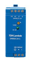 TDK-LAMBDA DRB50-24-1 AC/DC DIN轨电源 (供电单元), ITE, 1输出, 50.4 W, 24 VDC, 2.1 A