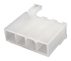 MOLEX 39-30-1049 引脚针座, 线至板, 4.2 mm, 1 排, 4 触点, 通孔直型, Mini-Fit Jr. 5566 Series