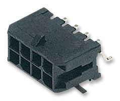 MOLEX 43045-2409 引脚针座, 线至板, 3 mm, 2 排, 24 触点, 表面安装直角, Micro-Fit 3.0 43045 Series