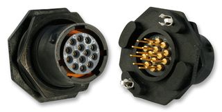 SOURIAU-SUNBANK / EATON UTS712D14S32 Circular Connector, Standard Circular Connector, Souriau Trim Trio UTS Series, Jam Nut Receptacle