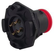 SOURIAU-SUNBANK / EATON UTS712E4P Circular Connector, Standard Circular Connector, Souriau Trim Trio UTS Series, Jam Nut Receptacle