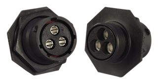 SOURIAU-SUNBANK / EATON UTS7142G1S Circular Connector, Standard Circular Connector, Souriau Trim Trio UTS Series, Jam Nut Receptacle