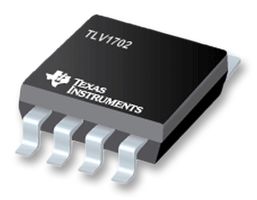 TEXAS INSTRUMENTS TLV1702AIDGKR 模拟比较器, 微功率, 2 放大器, 780 ns, 2.2V 至 36V, VSSOP, 8 引脚