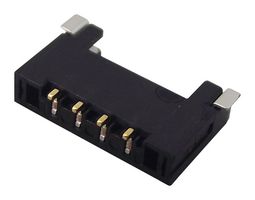 MOLEX 504050-0491 引脚针座, 线至板, 1.5 mm, 1 排, 4 触点, 表面安装直角, Pico-Lock 504050