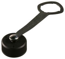 TE CONNECTIVITY 1-1546406-1 Dust Cap / Cover, Closure Cap, Circular Sealed RJ-45 Receptacle Connectors, Thermoplastic Body