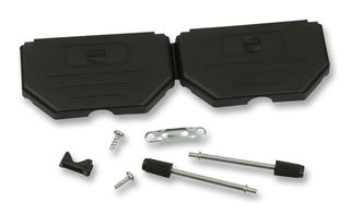 HARTING 09 67 037 0424 D Sub Backshell, DC, 180°, Thermoplastic Body