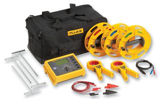 FLUKE FLUKE 1623-2 KIT Earth Ground Tester, 3 and 4 Pole, 0.02ohm to 19.99kohm, 128 Hz