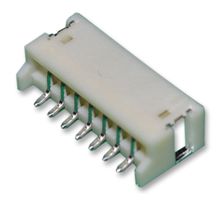 JST / JAPAN SOLDERLESS TERMINALS S7B-ZR-SM4A-TF(LF)(SN) 引脚针座, 线至板, 1.5 mm, 1 排, 7 触点, 表面安装 , ZH