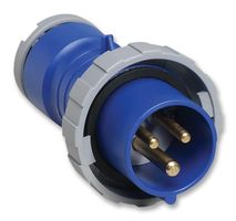AMPHENOL SINE/TUCHEL 216P6W 触芯&套管连接器, 16 A, 250 V, 电缆安装, 公, 2P+E, 蓝色