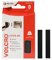 VELCRO VEL-EC60211 胶带, 尼龙搭扣, 卷, 黑色, 20 mm x 1 m